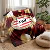 PSV Eindhoven FC Coperta Morbida in Pile di Flanella Leggera Accogliente Calda Coperta da Divano Letto Decorazione per la Casa