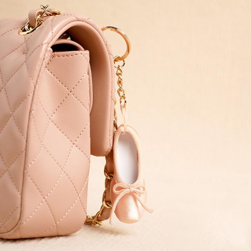 Adorable Tiny Ballet Shoes Accessory Elegant Dance Shoe Keyring Lovely Bag Charm Perfect As A Thoughtful Present