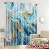 2pcs, 2D FLAT PRINTING Curtains (Without Rod) AzureWhispers Chic Creative Curtains Fabric Curtains Versatile All Perfect for