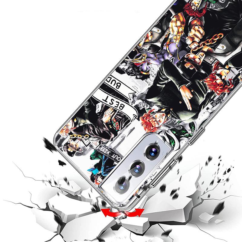JoJo's Bizarre Adventure Stardust Crusaders Phone Case For Samsung Galaxy S24 S25 Edge S26 Ultra S23 S22 S21 Plus S20 FE + Perso