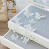 Fairy Butterfly Dangle Earring Elegant Gauze Flower Tassel Earring For Women Girls Trendy Ear Jewelry Accessories Ear Ring
