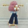 Girl Cute Brooch Wool Hat Badges Big Handmade Fashion Lovely Funny Brooches For Woman Harajuku Style Lapel Pins Lover Mom Gifts