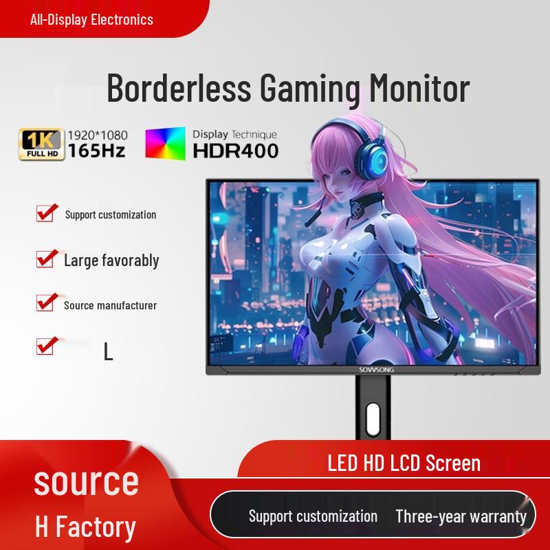 24" Bezel-less High Refresh Rate Gaming Monitor with HD LCD Screen (Available In 19"/22"/27")