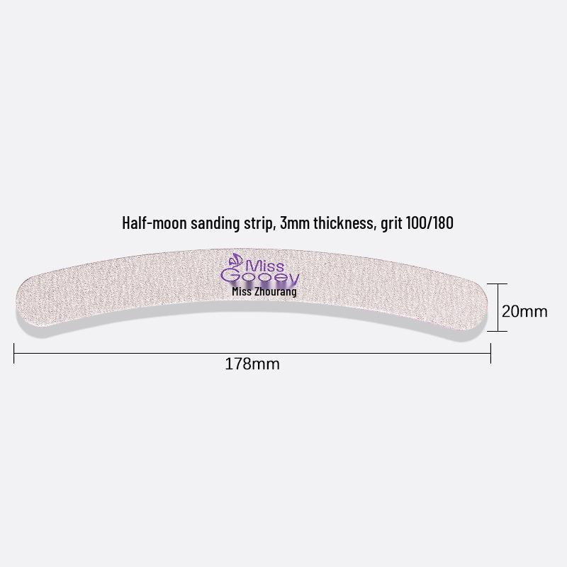 Nail Art Tool Set: Shaping, Sanding, Polishing, and Repair Strips with Sponge Buffer