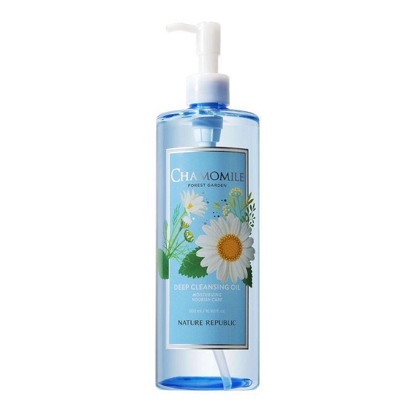 Nature Republic Forest Garden Chamomile Cleansing Oil – Gentle Makeup Remover & Hydrating Face Oil – 300ml