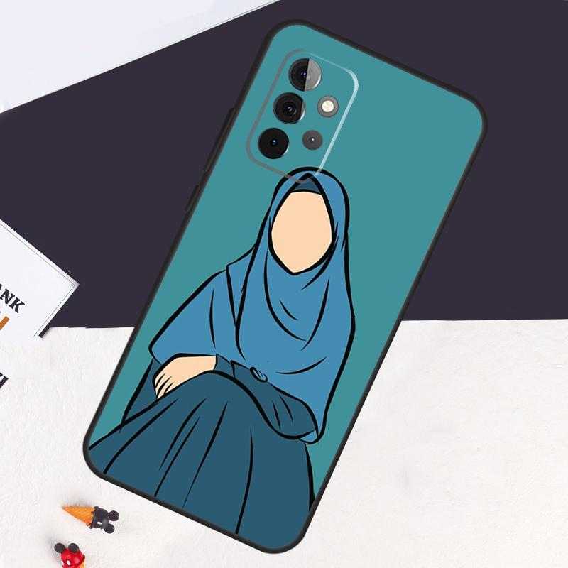 Muslim Islamic Arabic Hijab Gril Case For Samsung Galaxy A05 A06 A26 A16 A56 A36 A22 A32 A52 A54 A34 A14 A55 A15 A53 A33 A35