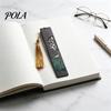 Wooden Bookmark, Hand Painted Window Cutout Page Marker for Students, Good Luck School Gift Book Lovers Sale Goods