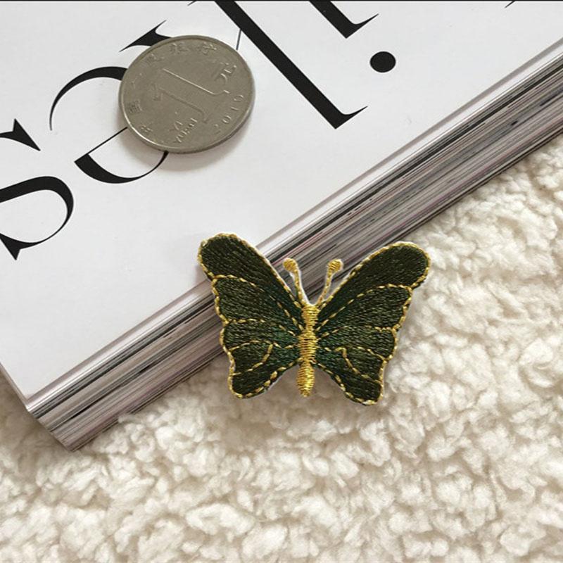 

Наклейки Одежда Обувь 10 шт. Золотая Нить Бабочка Вышитая Тканевая Сумка Декоративная Нашивка Печать Аксессуары «сделай сам» Клейкая Аппликация С Узором Отверстия 3.8*3cm темно-зеленого