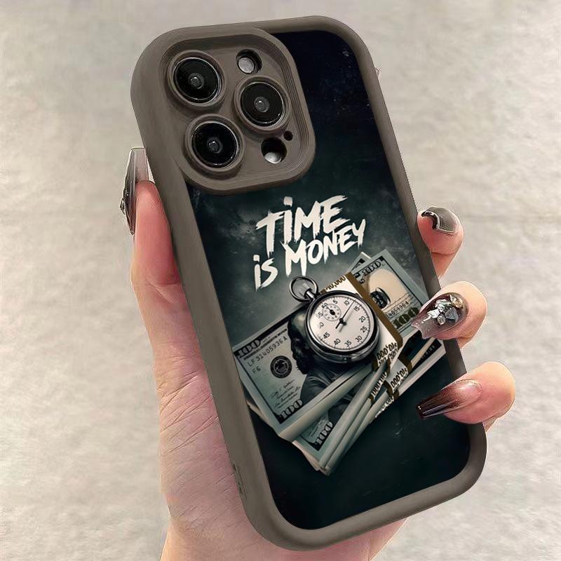 Time Is Money Printed Soft Phone Case for Xiaomi Mi 13T 14 12 11 Lite 5G 13 12T 12X 14T Pro Poco X5 X3 X6 F5 F6 M6 Pro 4G Cover