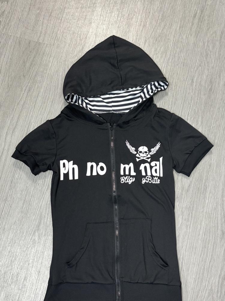 Y2K Subkultur Totenkopf-Print Reißverschluss-Cardigan Kurzarm Damen Japan Slim Fit Gestreifter Hoodie Lässige Oberteile Mode Streetwear Kleidung