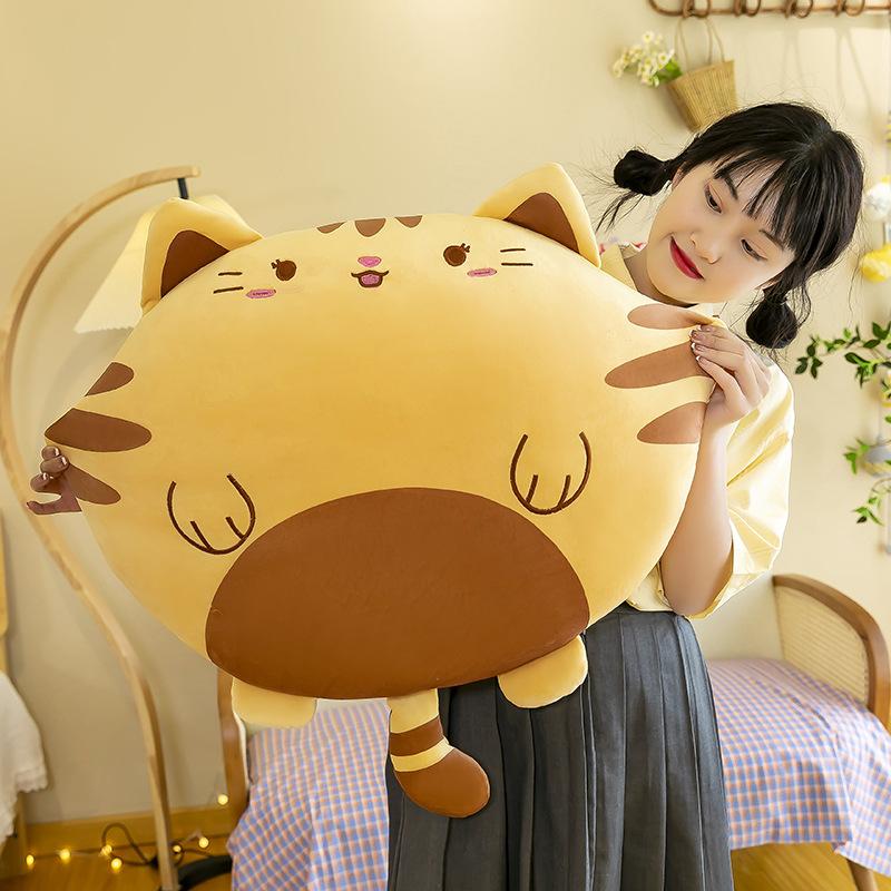 Nuevo Cojín Almohada de Pastel de Gato Divertido Peluche de Gato Muñeca Regalo de Vacaciones para Niña Niño