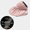 Foldable Anti-ultraviolet Empty Top Hat, Children's Summer Thin Vinyl Sunshade, Small Sunscreen, Face Cover, No Top Hat