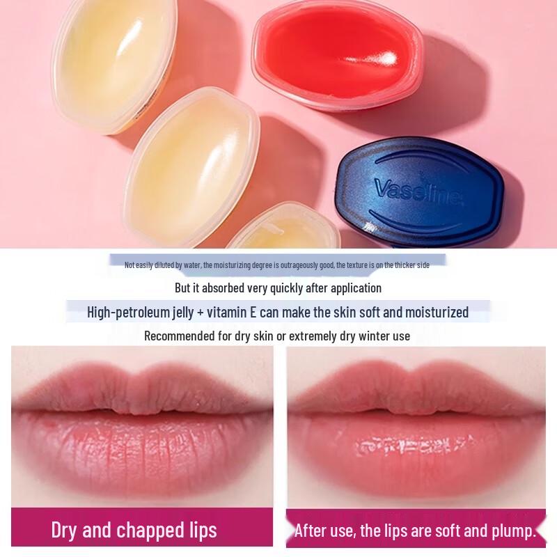 Vaseline Moisturizing Lip Balm Duo (White Peach & Original)