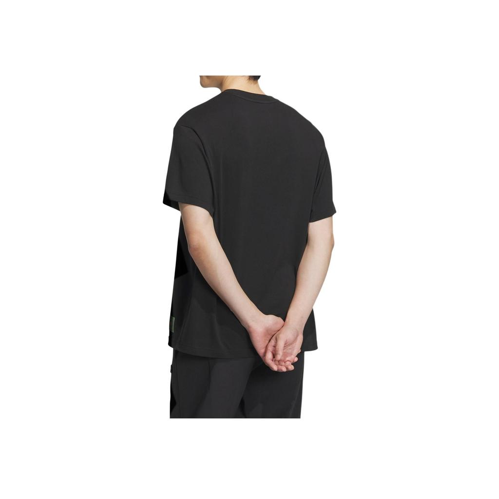 Adidas Neo City Escape Graphic Print Round Neck T-Shirt Unisex Tops Black IA6850