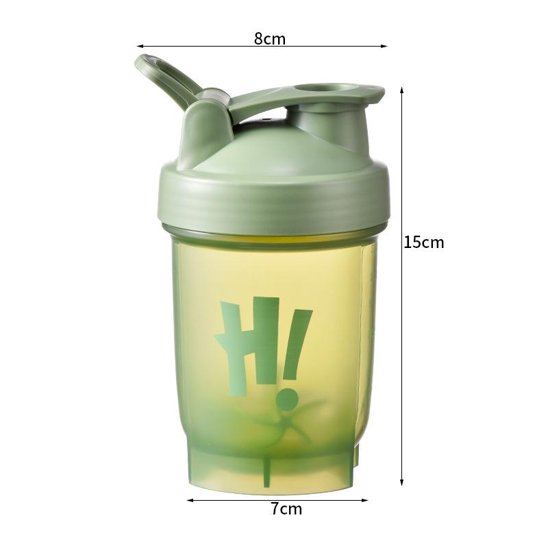 350ml Portable Protein Powder Shaker Bottle Leak Proof Water Bottle for Gym Fitness Training Sport Shaker Mixing Cup with Scale