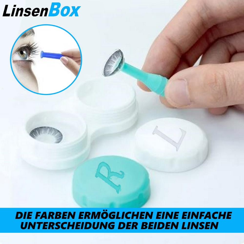 LensBox Contact Lens Container Contact Lens Boxes Soft & Hard Lenses [12 Pieces]