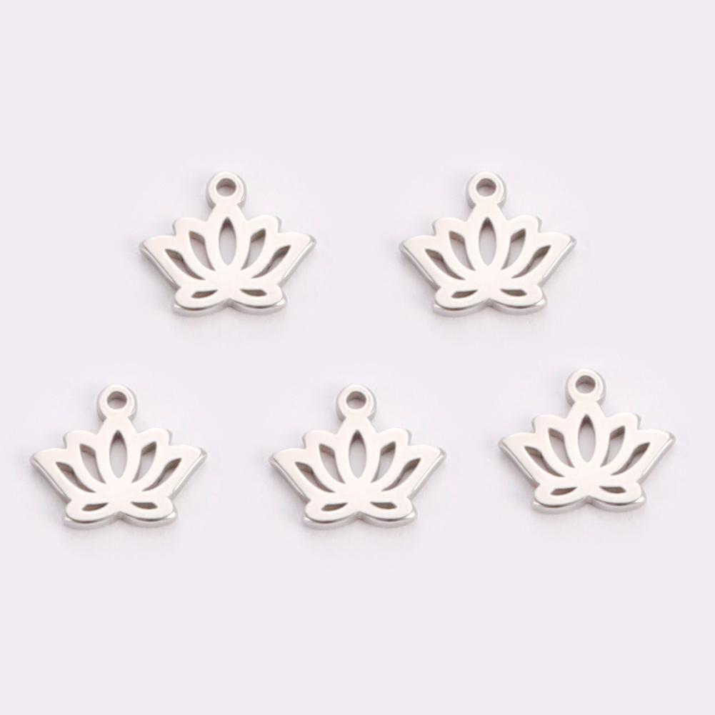 Teamer 5pcs Star of David Triskele Cross Charms for Necklace Bracelet Making Stainless Steel Pendant DIY Jewelry Findings Wicca
