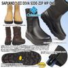Columbia Sapland Three Diva Snow Side Size Women's Boots, Zip, Waterproof, Omni-Heat Infinity, YL8933-010, Black/010, 24.0cm