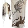 Extravagant big cheetah scarf shawl retro old money style thin shoulder pads 1116 new air-conditioned room small vest lady