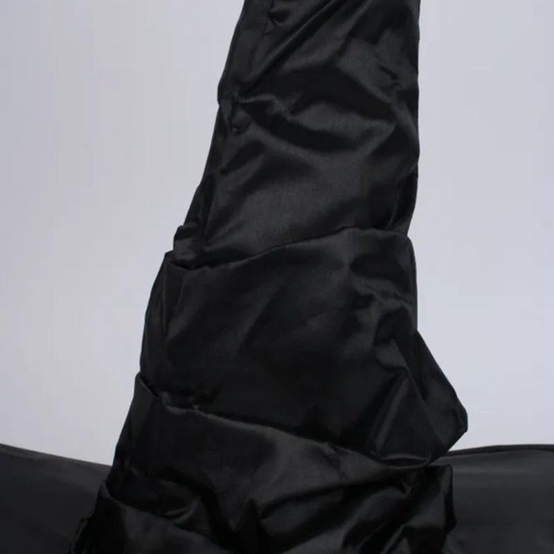 Black Bat Witch Hat Folds Wizard Hats for Women Men Masquerade Party Carnival Costume Cosplay Props Halloween Decorations