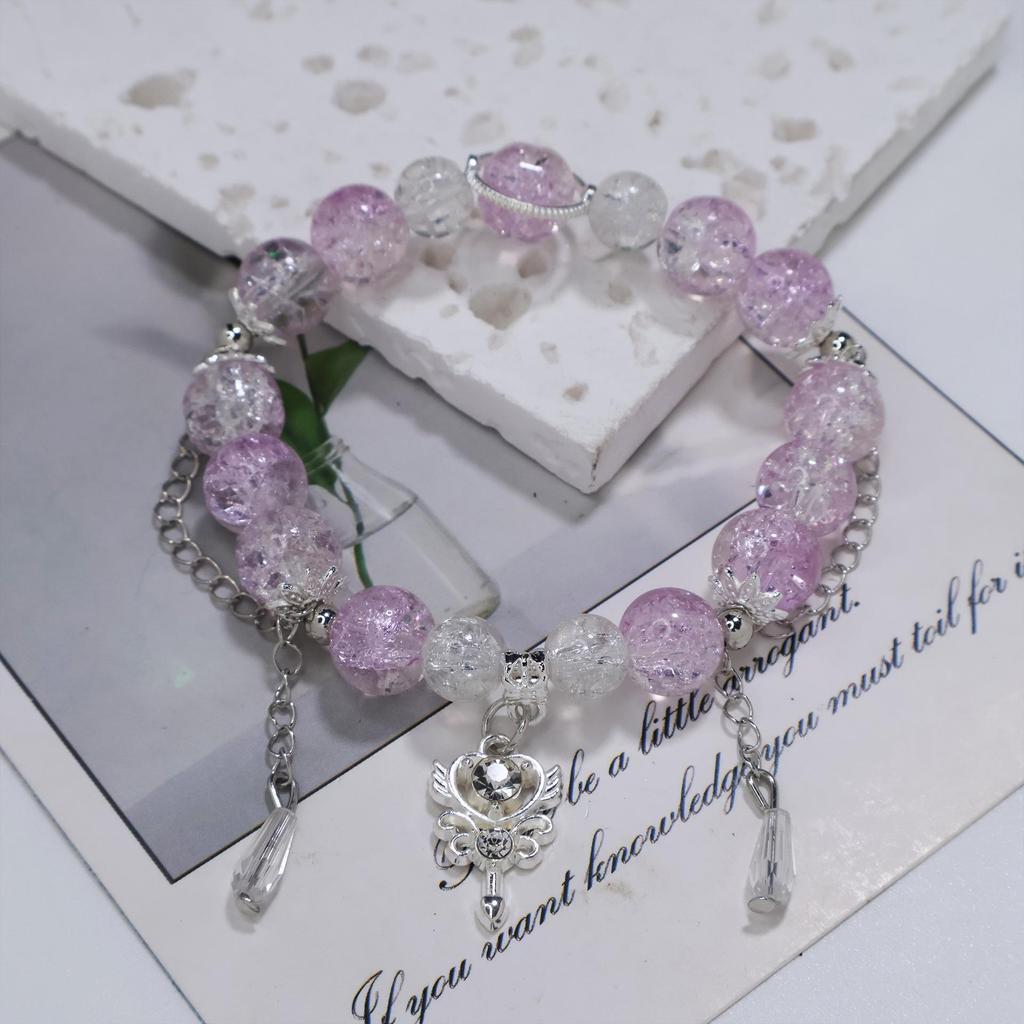 Mori Style Mermaid Crystal Bracelet – Versatile Niche Design for Women, Ideal for Students and Best Friends