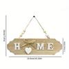1Pc Wooden Door Sign Welcome Hang Up Welcome Guests In Front of The Door Home Decoration Sign Bow Creative Hang Up