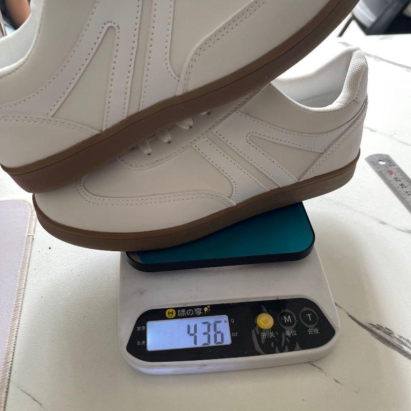 Large size white shoes women's new retro casual versatile fashion round head sports thick baseplate shoes