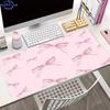 Xxl Girl Pink Bow Mouse Pad Rubber Antislip Gaming Xl Desk Mat Precision Lock Edge For Computer Pc Office Accessories