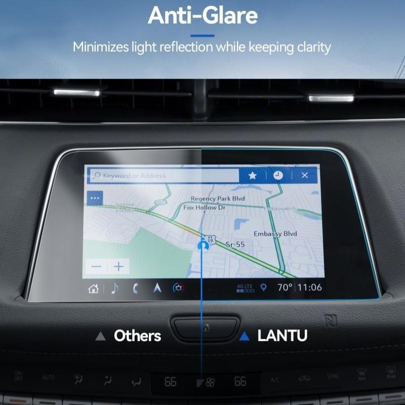 8 Inch Navigation Tempered Glass Touch Screen Protective Film For Cadillac XT4 CT4 -2025 Car Interior Accessories