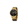 NIBOSI Men's Business Chronograph Watch Big Face Analog Black Stainless Steel Metal Band