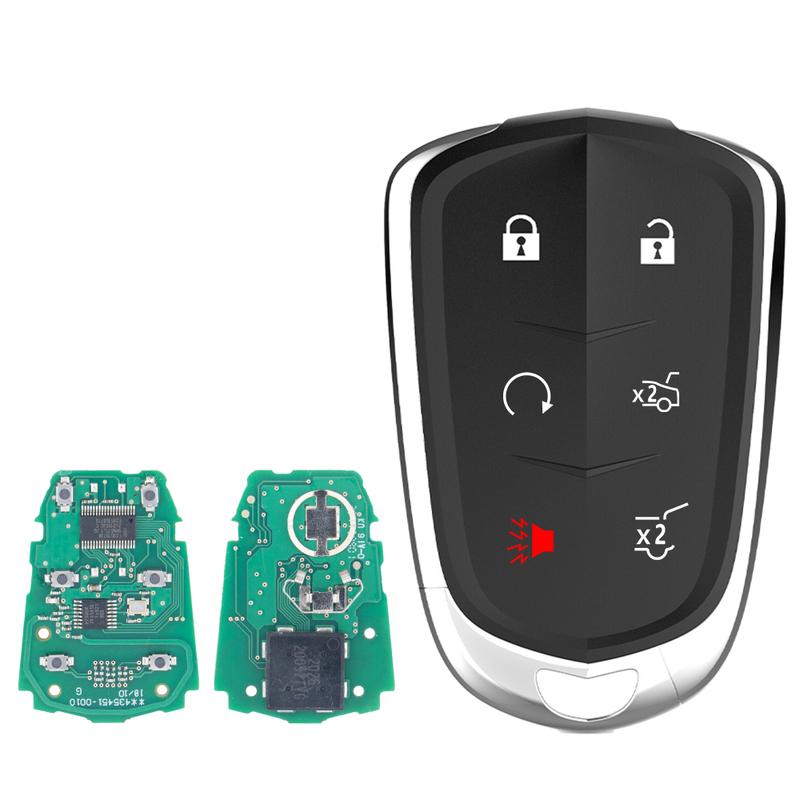 LIXIANG World Car Remote Control Key For Cadillac Escalade SRX XTS ESV ATS CTS HYQ2AB 315MHz HYQ2EB 433MHz ID46 PCF7937E Card