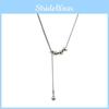 Unisex Stainless Steel Layered Necklace With Elegant Locking Clasp For Casual Use