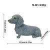 Simulatie Teckel Hond Beeld Dier Model Klein Ornament Speelgoed Hond Puppy Buiten Tuin Decoratie Hars Ambachtelijk Huisdecoratie