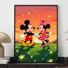 Disney Mickey Minnie Fireflies Diamond Art Painting Kit 5D Handmade DIY Diamond Painting, Home Wall Decoration