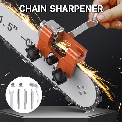 Portable Chain Saw Sharpeners Chainsaw Chain Sharpening Kit Woodworking with Grinding Stones Electric Chainsaw Grinder Tool