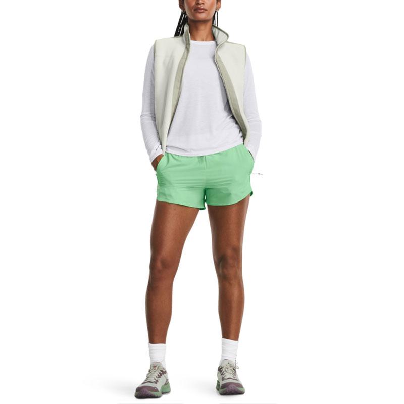 Under Armour Microfleece Maxx Color Block Outdoor Sports Vest Women vest Green 1379921-502