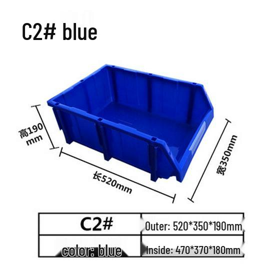 Modulare Kunststoffteile- und Werkzeugaufbewahrungsbox mit schräger Öffnung