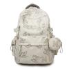 Schoolbag schoolbag simple new high-value student printing large-capacity backpack travel college student backpack