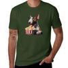 bull terrier in the cinema T-Shirt blacks sweat  quick-drying t shirt men