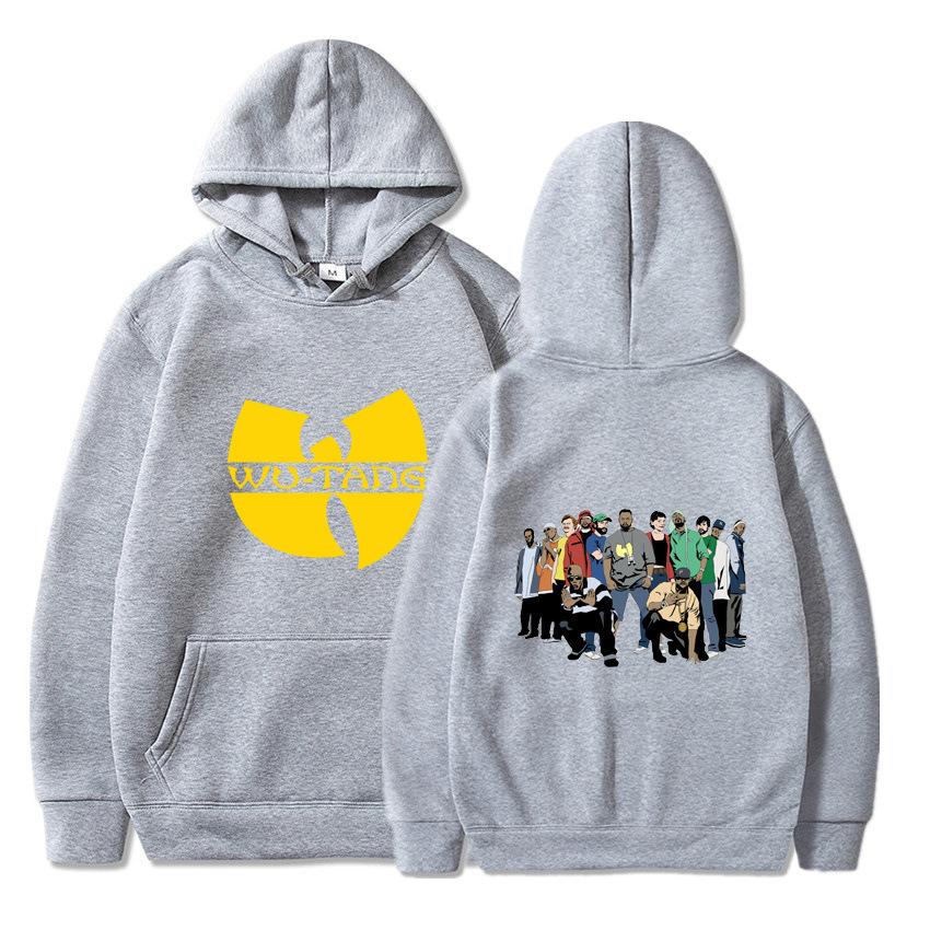 Popular sweater men's and women's autumn and winter animation periphery Wu-Tang hooded pullover a hair