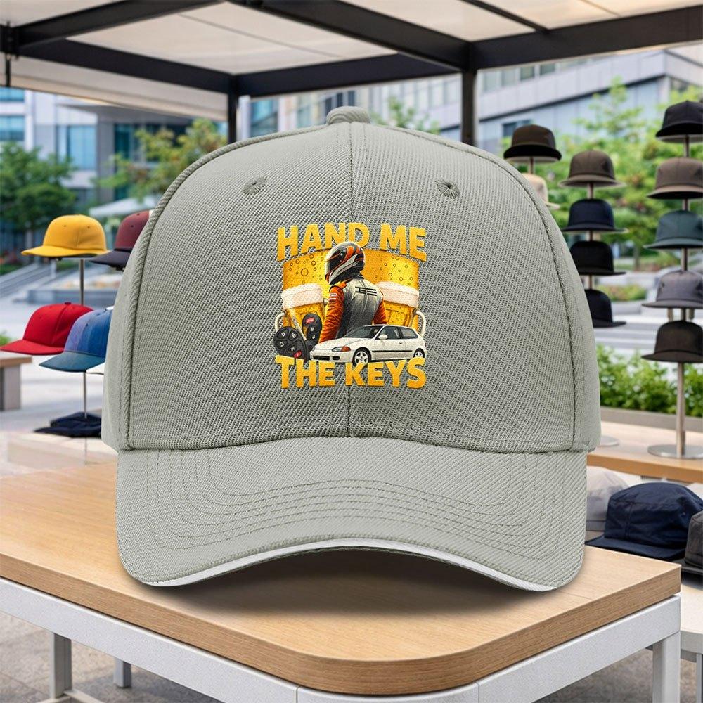 Racing Driver Beer Print Adjustable Baseball Cap for Outdoor Sports Camping Golf Street Dance