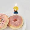 Construction Birthday Candles Blue Yellow Glitter 0-9 Number Candles Cake Topper Decorations for Boys Birthday Party Supplies