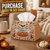 1pc Vintage Autumn Botanical Tissue Box | Multi-Functional Halloween Napkin Dispenser, for Home And Halloween Car Decor Ghost Pumpkin Floral Bat, Styl