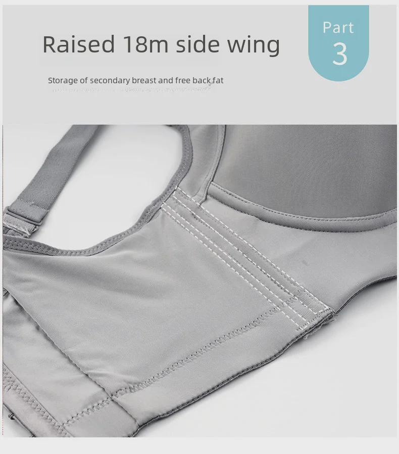 Duża bezszwowa bielizna: Wspiera biust, Zapobiega obwisaniu, Pasuje do 200 funtów, Idealny dla dużych biustów, Mały biustonosz, Odzież letnia.