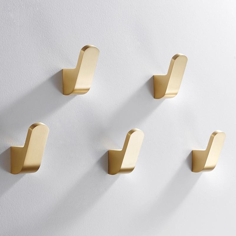 Brass Coat Hook Towel Robe Bathroom Hanger Gold Vintage Hooks For Wall Clothes Hanger