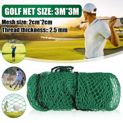 Golfová tréninková síť PE Heavy Duty Nárazuvzdorná síťovina Popruhy ze síťoviny Snadné upevnění 3 Čtvercová síť s lanovým okrajem 4 Strany Metrů Síť