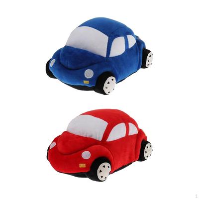 2pieces Kids Plush Car Stuffed Cushion Toys for Toddlers Birthday Gift