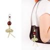 MIU series creative color hand-woven ruyi knot pu leather cord accessories bag pendant keychain