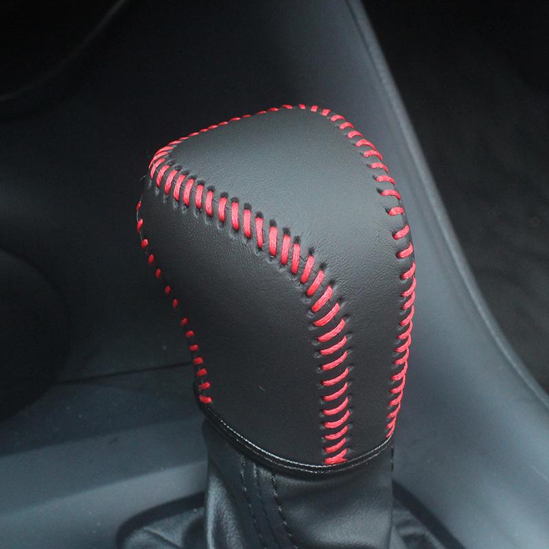 Car Gear Shift Knob Cover For Toyota Camry 70 Corolla    AT Leather Gearbox Handle Cover Shift Lever