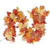 Flexible Autumn Leaf Garland Layered Leaf Clusters Faux Maple Vine Fall Leaf Vine  Wedding Decor